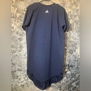 Adidas navy blue stretch short sleeve T-shirt tennis dress